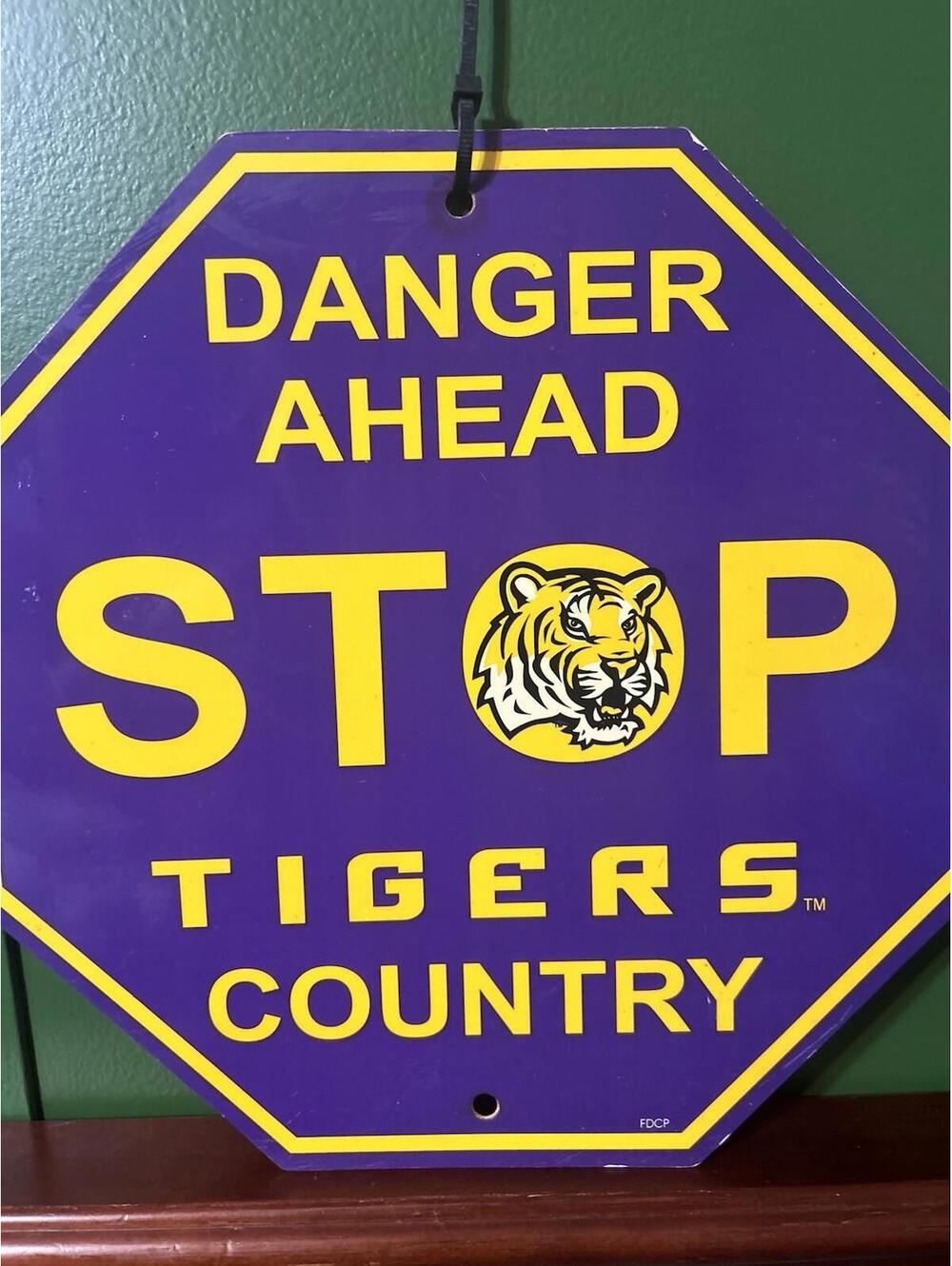 LSU Tigers Country Stop Sign Decor - Picture 2 of 2